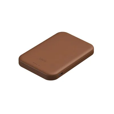 Uniq Lyden Lexa 5000Mah Magnetic Fast Wireless Usb-C Pd Power Bank - Caramel